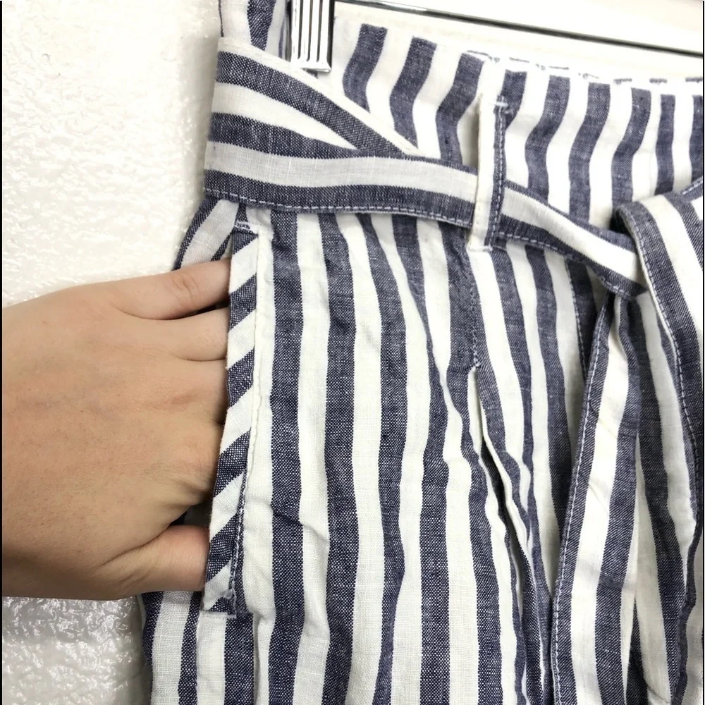 Cynthia Rowley Striped Linen Shorts